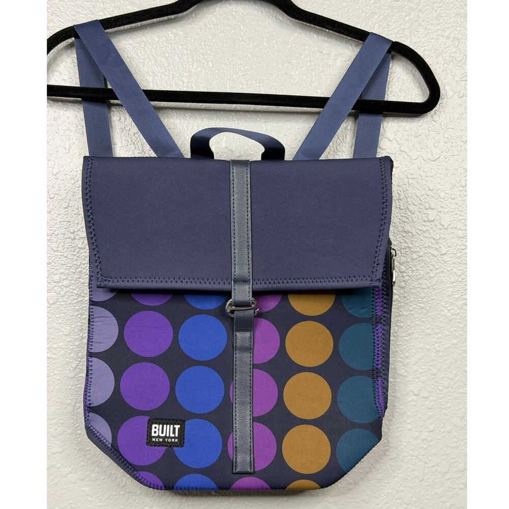 Built NY BOHO City Backpack In Plum Dot Great For Everyday Use